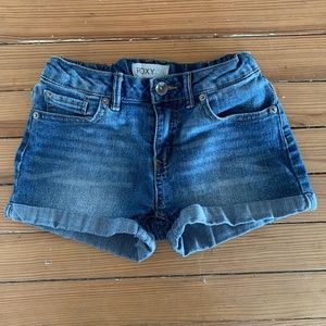 ROXY GIRL JEAN SHORT SIZE 10